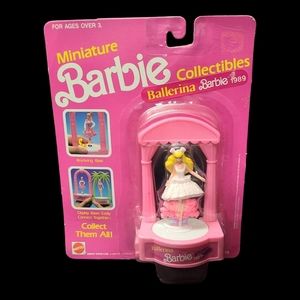 Vintage Miniature Barbie Collectibles "Ballerina Barbie 1989"